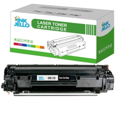 Image of InkJello Toner Cartridge For Printer, Canon i SENSYS Fax L150 L170 MF 4730 4750 4780w 4870dn 4890dw ImageCLASS 4420W 4410 4430 4450 4550d 4570dn CRG 728 (Black)