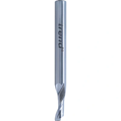 Image of Trend Professional Helical Plunge Router Cutter Bit, 8mm Shank, 5mm Cut Diameter, Narrow Extended Neck, High Speed Steel, 50/17X8MMHSSE