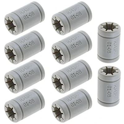 Image of EMSea RJ4JP 01 08 Drylin Linear Bearing 3D Printer Replacement LM8UU 8mm Inner Shaft 15mm Outer Diameter 24mm Length 10 Pack