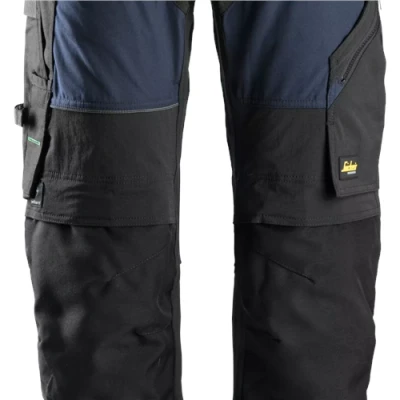 Image of Snickers FlexiWork Work Trousers+ Navy/Black 88