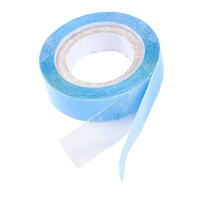 Image of Easnea 3 Yards Lace Front Wig Support Tape Roll Strong Adhesive Double Sided Hair Replacement for Skin Weft Toupees Beards and Wigs Water Proof as described, 0.8cm