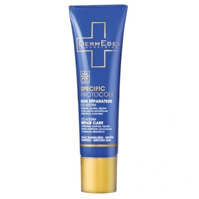 Image of DermEden Cicaderm Repairing Care 30 ml Alcohol and fragrance free Repairs damaged injured skin Soothes, regenerates promotes healing Made in France by our laboratories