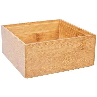 Image of Zeller Storage Box, Wood, Multi Colour, 15x15x6.5cm