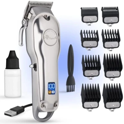 Image of Fagaci Professional Hair Clippers with Extremely Fine Cutting, Cordless for Men Professional, Barber Cutting Kit, Electric Mens