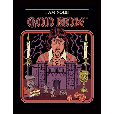 Image of Pyramid International Steven Rhodes Framed Print (I Am Your God Now Design) 30cm x 40cm Official Merchandise