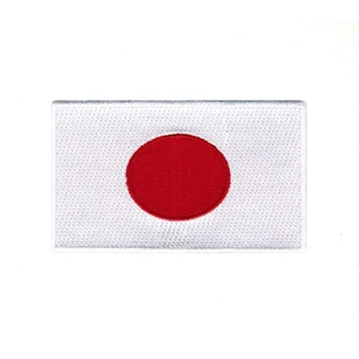 Image of Japan National Country Flag Iron Sew on Embroidered Patch