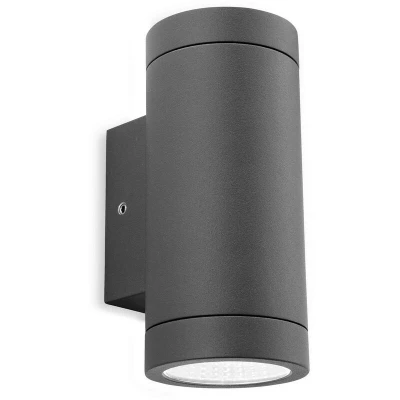 Image of Shelby LED 2 Light Outdoor Up Down Wall Graphite IP65