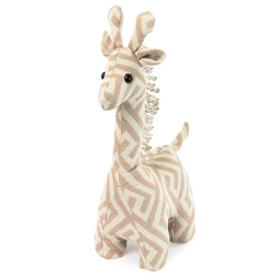 Image of LIVIVO Weighted Door Stop, Heavy Sand Filled Stopper, Fabric Cover for Home or Office (Giraffe)