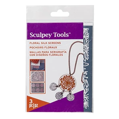 Image of Sculpey Silkscreen Kit Florals, Silk