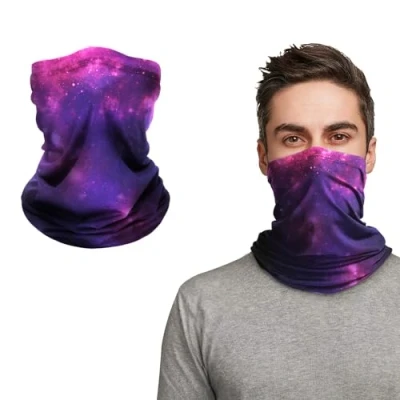 Image of Termin8 Unisex Neck Warmer Snood, Winter Face Covering Mask, Elastic Fleece Lining Pad Inside, Multipurpose Windproof Neckwear For Outdoor Sports, Cycling, Running, Hiking, Skiing