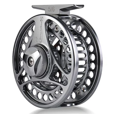 Image of Sougayilang fly fishing Reel Ultralight Anti Oxidation,CNC machined Aluminum Alloy Body and Spool reels size 5/6