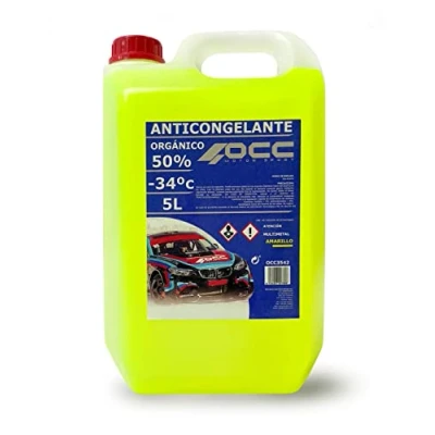Image of OCC MOTORSPORT G12 YELLOW ANTIFREEZE 34ºC 50% 5 LITRES