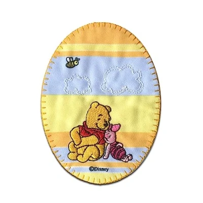 Image of Comercial Mercera Disney © Winnie The Pooh and Piglet Biene Iron On Patches Adhesive Emblem Stickers Appliques, Size: 4.21 x 3.15 Inches