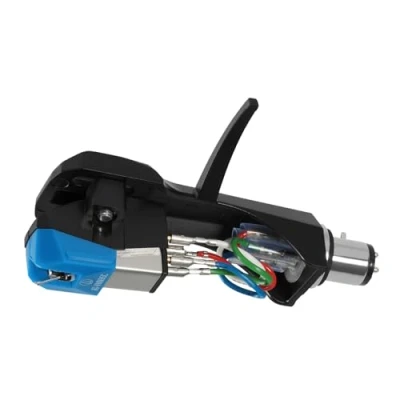 Image of Audio Technica AT VM95C/H Headshell/Dual Moving Magnet Cartridge Kit (Black/Blue)