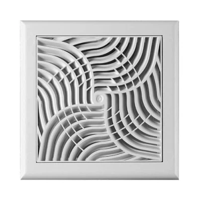 Image of Air Vent Grill 190mm x with Adjustable Shutter and Fly Screen / Net Mesh Ducting Ventilation Cover TX2
