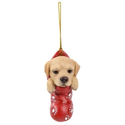 Image of Vivid Arts Hanging Christmas Stocking Pet Pals Golden Labrador