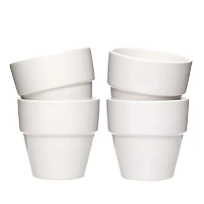 Image of Baker Ross EK162 Mini Porcelain Flowerpots (Pack Of 6) For Kids To Decorate,7 x 7 centimeters