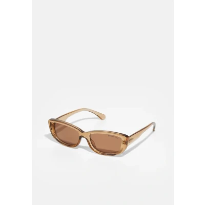 Image of Michael Kors Woman MK2210U ASHEVILLE 3999/O Sunglasses Injected Brown Squared Normal Mirror