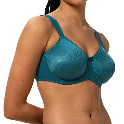 Image of Triumph Essential Minimizer W X bra Women&#039;s, Blue Coral, 32C