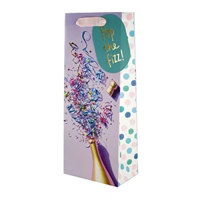 Image of Hallmark Celebration Bottle Bag &#039;Pop That Fizz!&#039; Design
