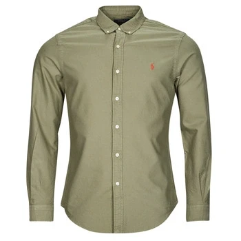 Image of Polo Ralph Lauren LONG Sleeve Sport Shirt, Men&#039;s, Size: Small, Sage green