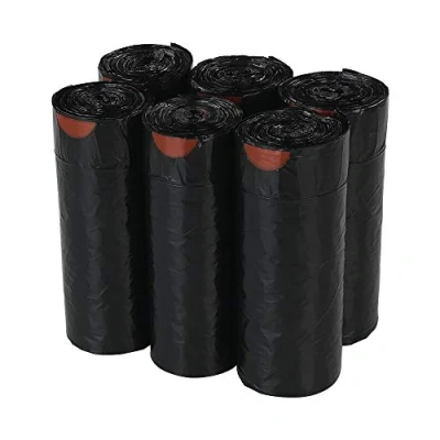 Image of Callyne 210 Black Drawstring Bin Liners, 30 Liters Bags