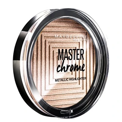 Image of Maybelline Molten Gold Master Chrome Highlighting Powder Number 100, 8 g