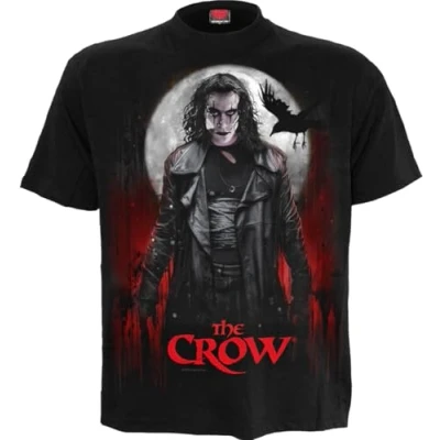 Image of The Crow Blood Moon Front Print T Shirt Black M