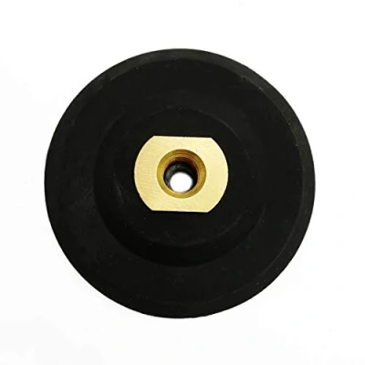 Image of SHDIATOOL Rubber Backer pad 4 Inch Hook and Loop Backing M14 Arbor