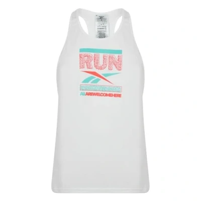 Image of Reebok Run Graphic Tank White