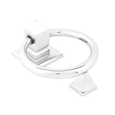 Image of From The Anvil Polished Chrome Ring Door Knocker
