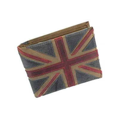 Image of Mala Leather Union Jack Collection Wallet RFID Blocking 197_29 Brown