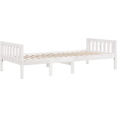 Image of vidaXL Children&#039;s Bed Frame Solid Pine Wood 75x190cm Loft Style
