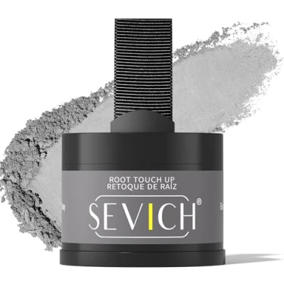 Image of Sevich Hairline Powder，Instantly Conceals Hair Loss, Root Touch Up Powder, Shadow Toppers for Women &amp; Men, Thinning Gray Hair, Windproof Sweatproof,Grey