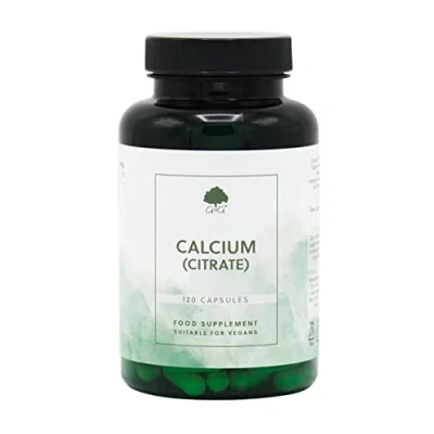 Image of Calcium Citrate Capsules 200mg Elemental Per 2 Capsule Dose 120 Vegan G&amp;G Vitamins