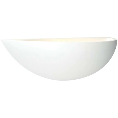 Image of Mini Crescent 1 Light Indoor Wall White Plaster, E27