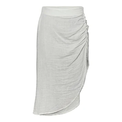 Image of PIECES Women&#039;s Pcstina Hw High Slit Skirt Bc Sww, Cloud Dancer, S