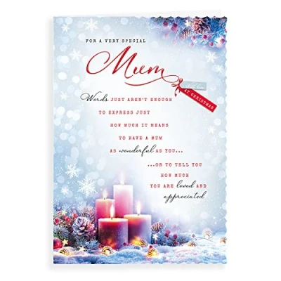 Image of Avant Garde Studios Photo Christmas Card Mum 10 x 7 inches