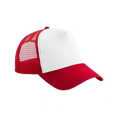 Image of Beechfield® B640B Junior Snapback Trucker Classic Red/White