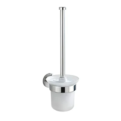 Image of WENKO 20219100 Toilet brush Bosio Shine Stainless steel, 10 x 35 14 cm, Shiny
