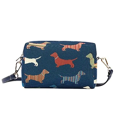 Image of Signare Tapestry Small Crossbody Bag for Women pouch with Animal and Pet Design (Dachshund, HPBG DACH)