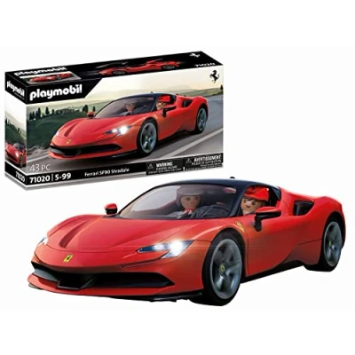 Image of Playmobil 71020 Modern car Ferrari SF90 Stradale, supercar, Collector&#039;s item for enthusiasts, Toy collectors and suitable children ages 5+
