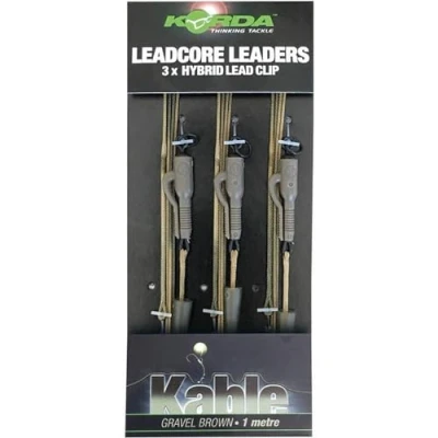 Image of Korda Leadcore Leader Hybrid Lead Clip QC Swivel Weed Carp rig