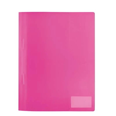 Image of HERMA Project File A4 Translucent, with inscription label, made of wipeable and sturdy plastic, report folder for school, pink