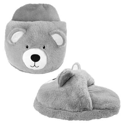 Image of Crystals Hot Water Bottle, Foot Warmer with Cover, Soft Breathable Fabric, Winter Warmth for Men &amp; Women, 2L Plush Heated Slippers, Feet Cold (Hot Teddy Bear Slippers)