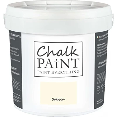Image of Chalk Paint Everything® Sabbia (Sand Beige) 5 l Water Based for Shabby Chic Furniture, Décor, and Upcycling Projects Non Toxic, Easy to Apply
