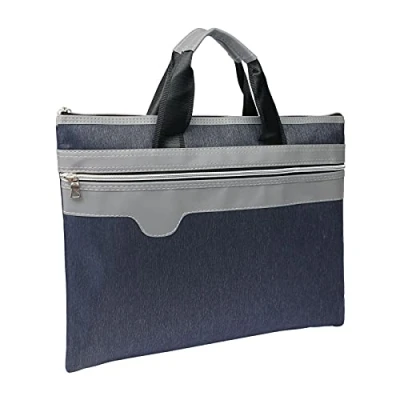 Image of XINCHIA A4 Document Folder Pouch Zipper Bag Portable Conference Large Business Portfolio Briefcase File Office Handbag Paper Storage Organiser for Women Men