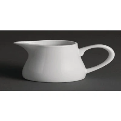 Image of Olympia Whiteware Cream and Milk Jugs 212Ml 75Oz Mug Cup Creamer Pitcher 6pc