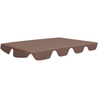 Image of vidaXL Replacement Canopy for Garden Swing Brown 150/130x105/70 cm