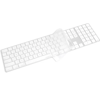 Image of COOSKIN Transparent TPU Keyboard Cover Skin for Wireless Magic with Numeric Keypad 2017 Released US Layout A1843